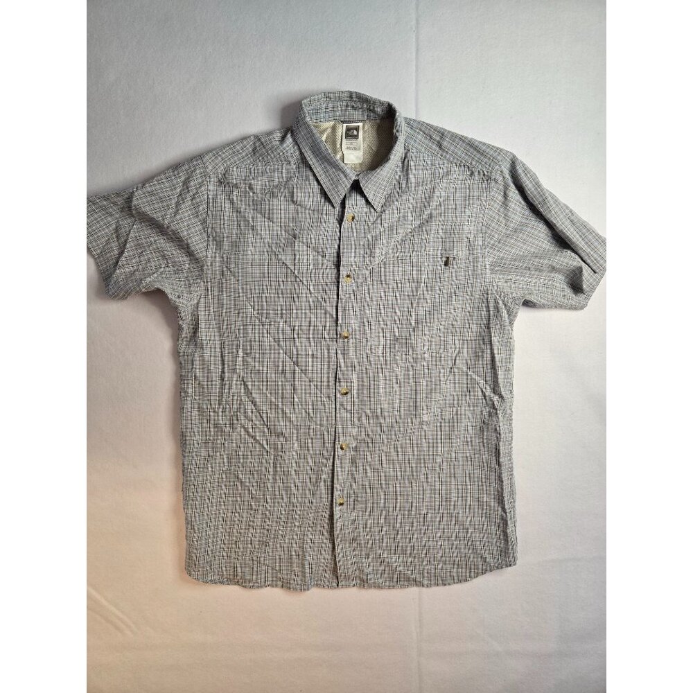 The North Face Mens Plaid Button‎ Down Short Sleeve Shirt Large